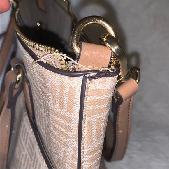 Anne Klein Tan Patterned Women's Bag - Picture 6 of 14